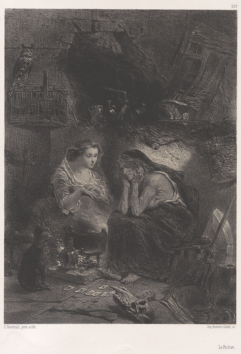 The Potion, Célestin Nanteuil (French (born Italy), Rome 1813–1873 Bourron-Marlotte), Lithograph 