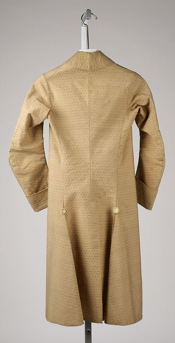 Coat, wool, silk, American or European