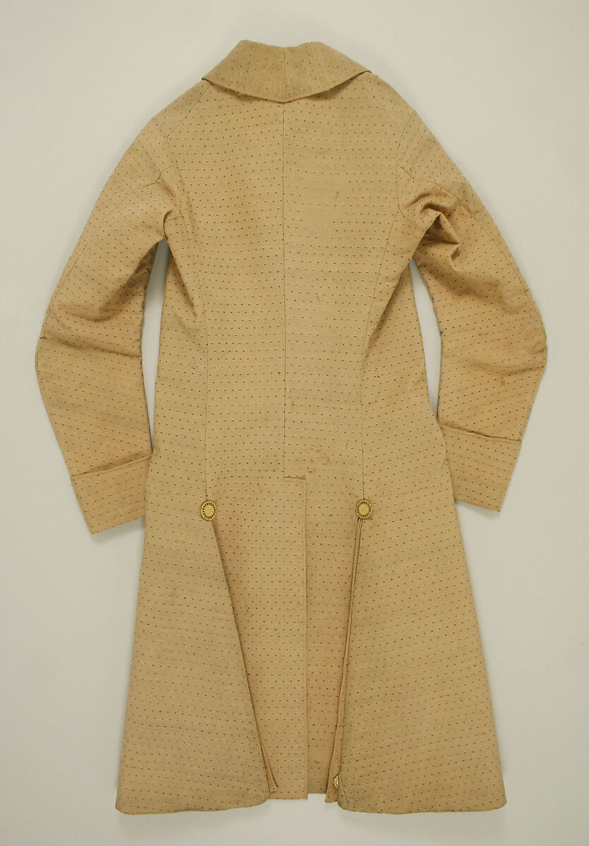 Coat, wool, silk, American or European