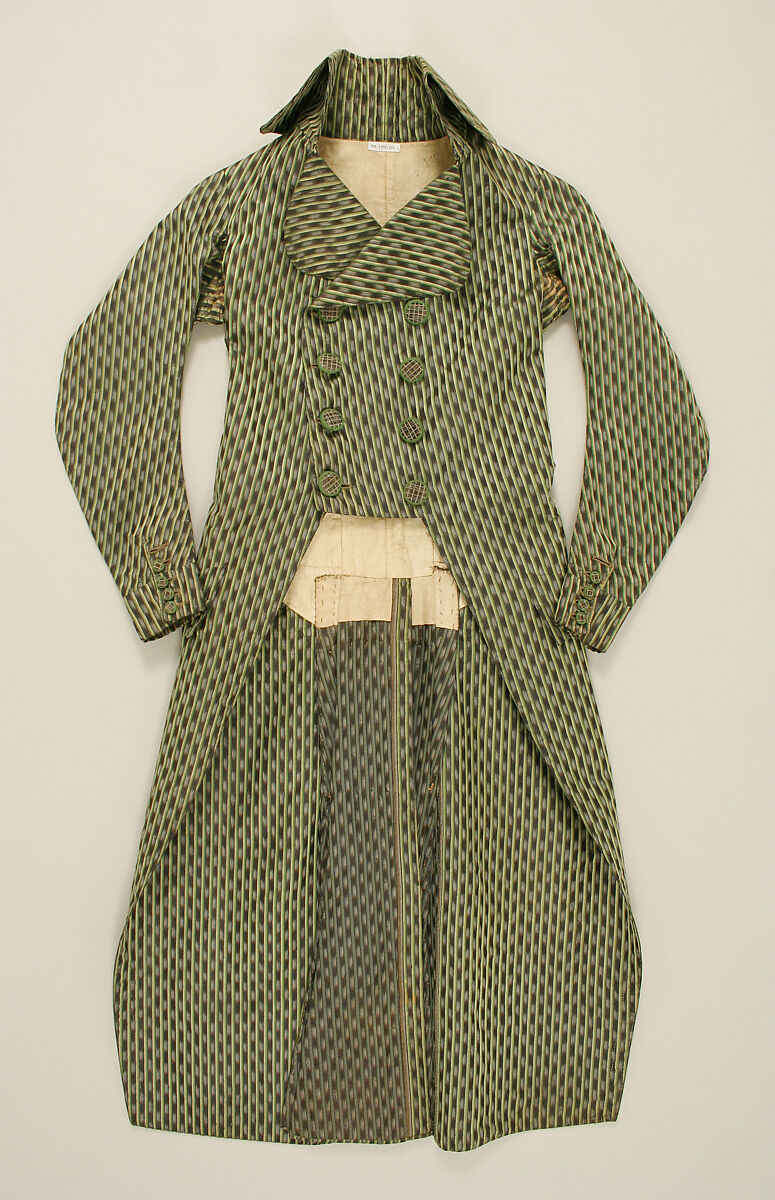 Coat, silk, French