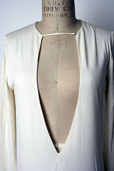 Evening ensemble, Gucci (Italian, founded 1921), rayon, leather, Italian