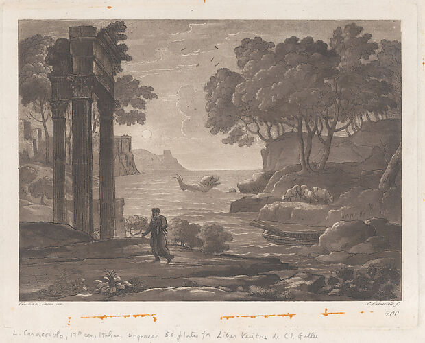 Seascape, after Claude Lorrain's 