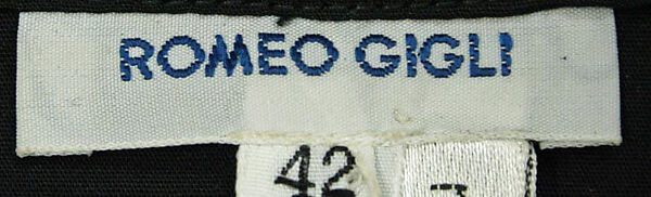 Ensemble, Romeo Gigli (Italian, born 1949), (a) cotton; (b) cotton, nylon; (c,d) cotton, leather, Italian