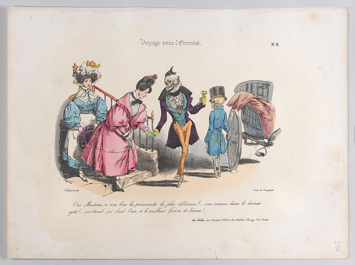 Journey for Eternity, No. 1, J. J. Grandville (French, Nancy 1803–1847 Vanves), Lithograph 