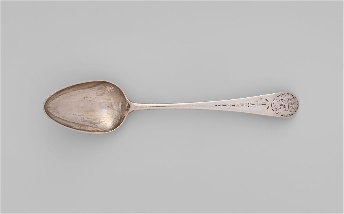 Table Spoon, Daniel Van Voorhis (1751–1824), Silver, American