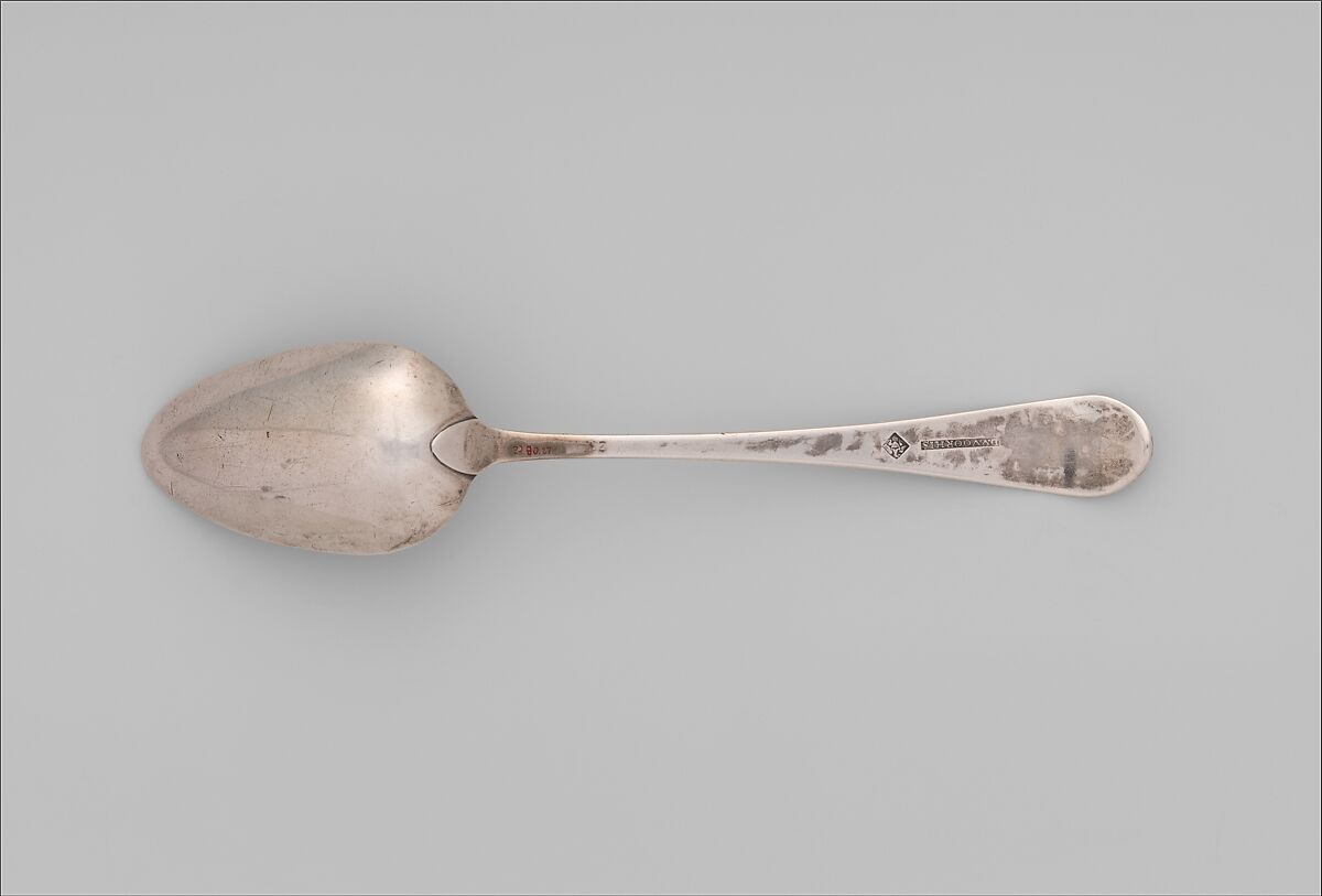 Table Spoon, Daniel Van Voorhis (1751–1824), Silver, American