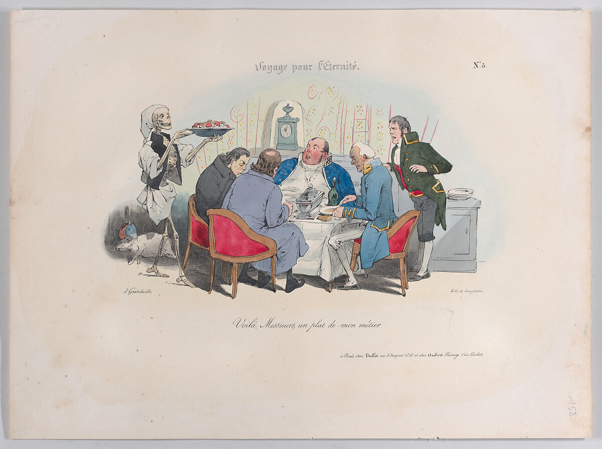 Journey for Eternity, No. 6, J. J. Grandville (French, Nancy 1803–1847 Vanves), Lithograph 