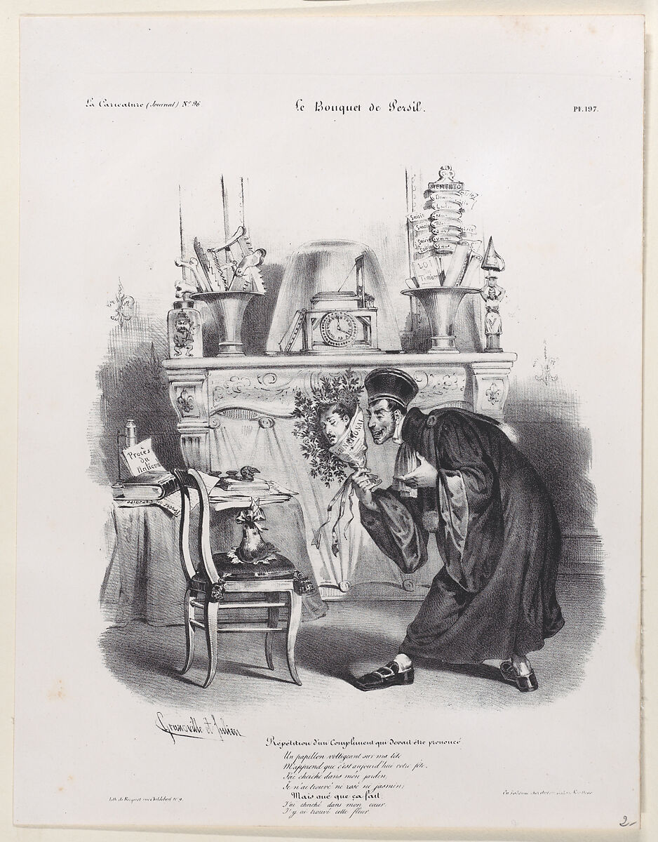 The Parsley Bouquet, J. J. Grandville (French, Nancy 1803–1847 Vanves), Lithograph 