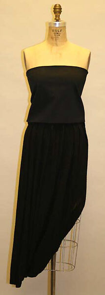 Ensemble, Romeo Gigli (Italian, born 1949), (a) silk, cotton, metal; (b) cotton, synthetic fiber; (c) wool, Italian