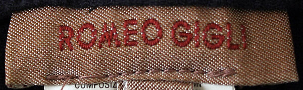 Ensemble, Romeo Gigli (Italian, born 1949), (a) cotton; (b, c) leather, Italian