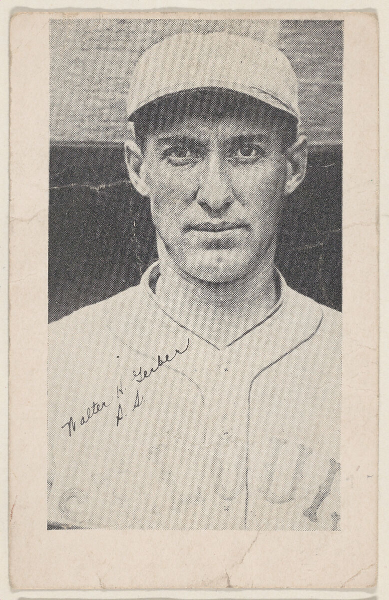 Walter H. Gerber, S.S., from Baseball strip cards (W575-2), Commercial photolithograph 