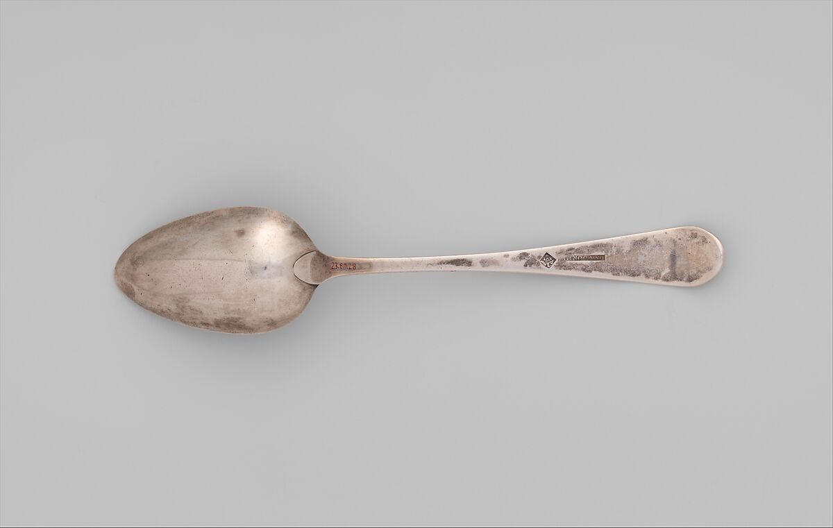 Table Spoon, Daniel Van Voorhis (1751–1824), Silver, American 
