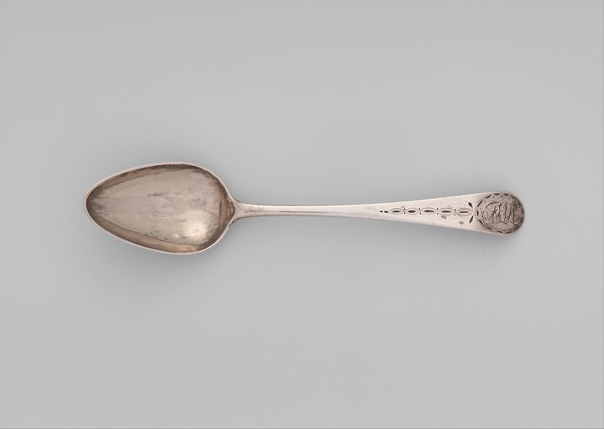 Table Spoon, Daniel Van Voorhis (1751–1824), Silver, American