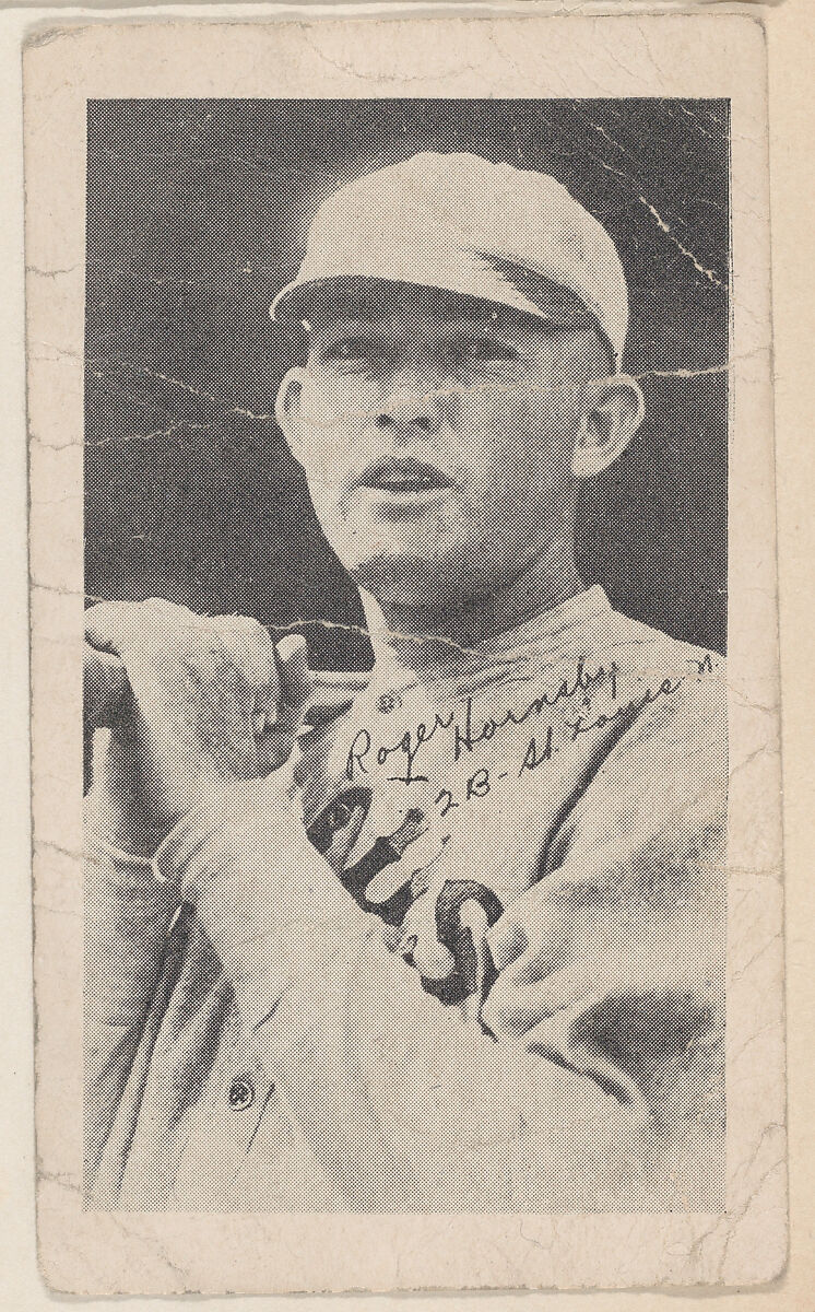 Rogers Hornsby, 2 B - St. Louis N., from Baseball strip cards (W575-2), Commercial photolithograph 