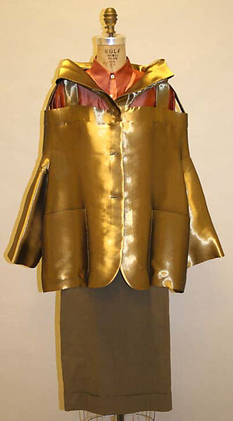 Ensemble, Romeo Gigli (Italian, born 1949), (a) synthetic fiber; (b) silk; (c) rayon, spandex, Italian 