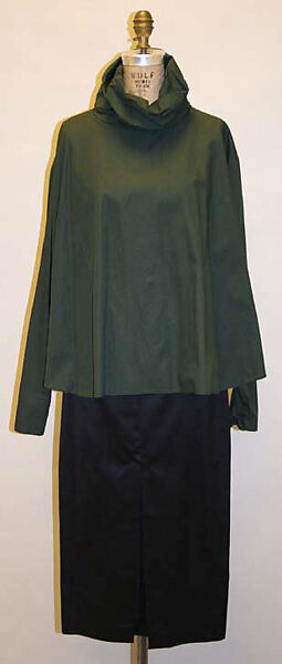 Ensemble, Romeo Gigli (Italian, born 1949), (a) silk, cotton; (b,c) cotton, Italian