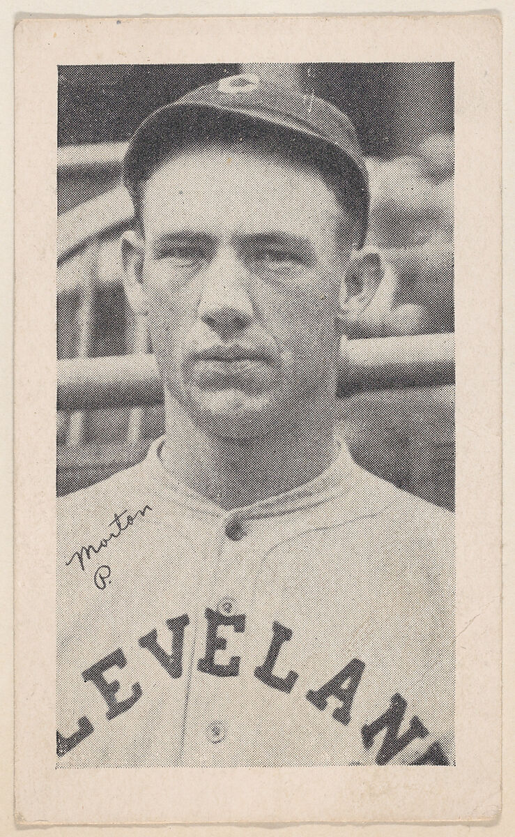Morton, P., from Baseball strip cards (W575-2), Commercial photolithograph 