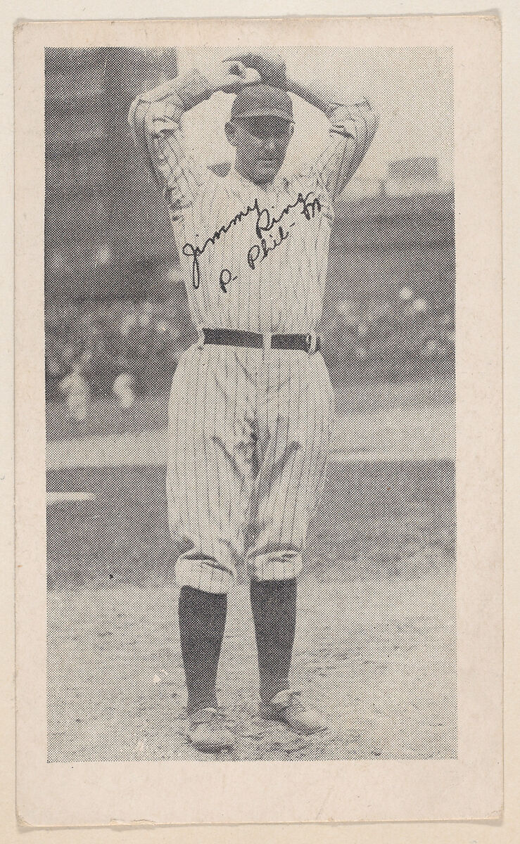 Jimmy Ring, P. Phil - N., from Baseball strip cards (W575-2), Commercial photolithograph 