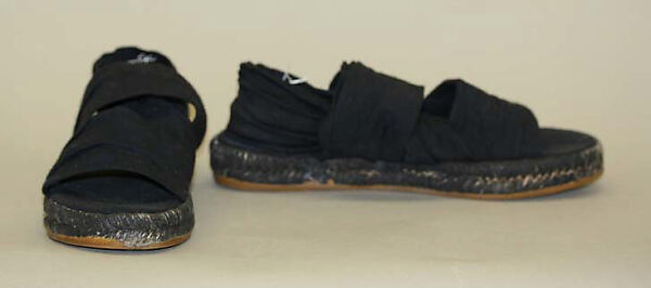 Ensemble, Romeo Gigli (Italian, born 1949), (a) rayon; (b) synthetic fiber; (c, d) cotton, jute, rubber, Italian