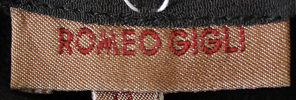 Ensemble, Romeo Gigli (Italian, born 1949), (a) rayon; (b) synthetic fiber; (c, d) cotton, jute, rubber, Italian