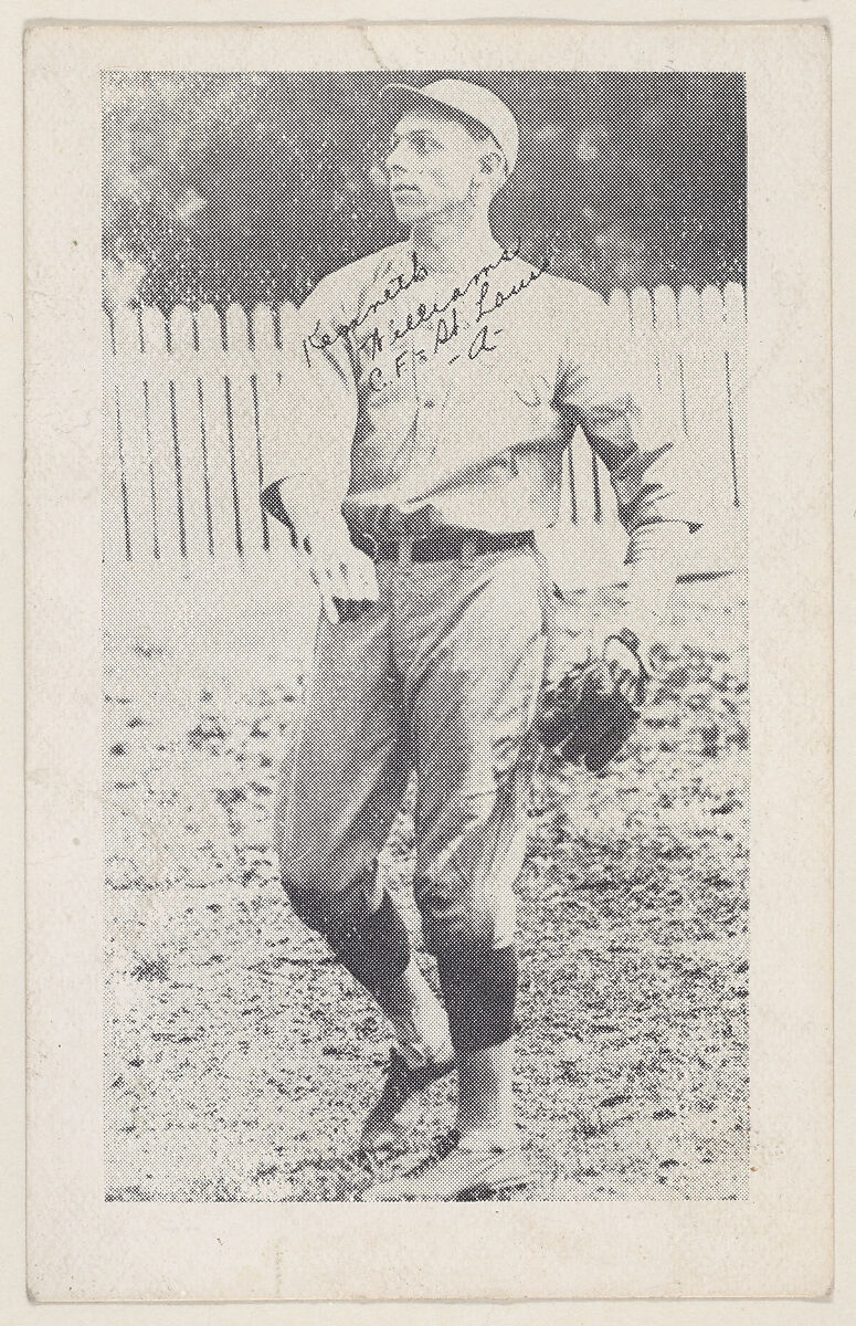 Kenneth Williams, C.F.- St. Louis, A, from Baseball strip cards (W575-2), Commercial photolithograph 