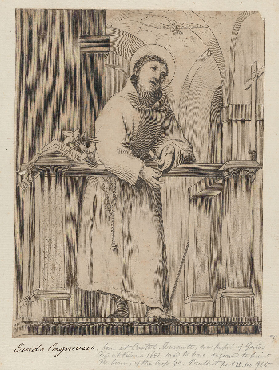 Saint Anthony of Padua, Anonymous, Etching 
