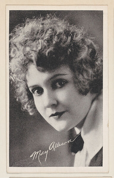 May Allison from Kromo Gravure "Leading Moving Picture Stars" (W623), Kromo Gravure Photo Company, Detroit, Michigan, Commercial photolithograph 