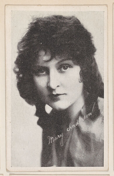 Mary Anderson from Kromo Gravure "Leading Moving Picture Stars" (W623), Kromo Gravure Photo Company, Detroit, Michigan, Commercial photolithograph 