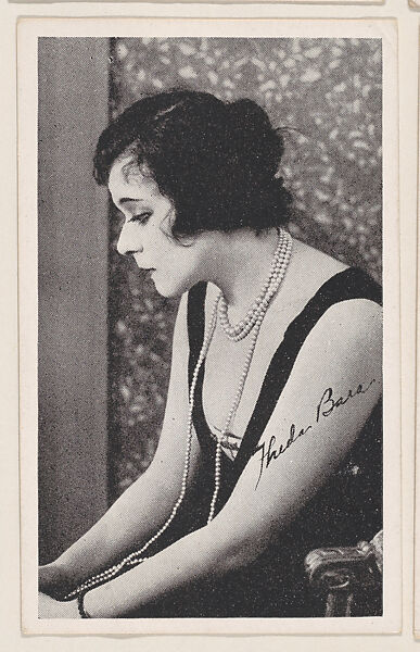 Theda Bara from Kromo Gravure "Leading Moving Picture Stars" (W623), Kromo Gravure Photo Company, Detroit, Michigan, Commercial photolithograph 