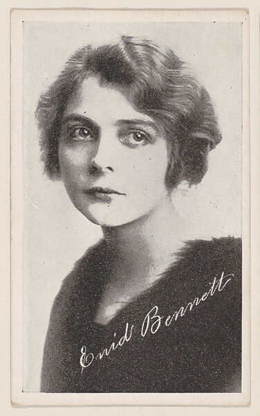 Enid Bennett from Kromo Gravure "Leading Moving Picture Stars" (W623), Kromo Gravure Photo Company, Detroit, Michigan, Commercial photolithograph 