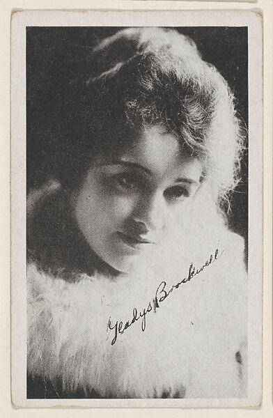 Gladys Brockwell from Kromo Gravure "Leading Moving Picture Stars" (W623), Kromo Gravure Photo Company, Detroit, Michigan, Commercial photolithograph 