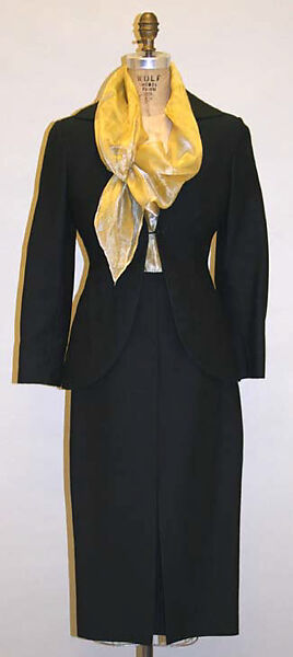 Suit, Romeo Gigli (Italian, born 1949), (a,b) cotton; (c) silk, Italian 