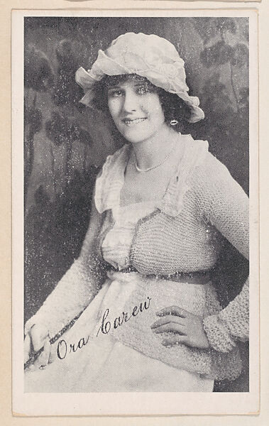 Ora Carew from Kromo Gravure "Leading Moving Picture Stars" (W623), Kromo Gravure Photo Company, Detroit, Michigan, Commercial photolithograph 