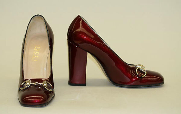 Pumps, Gucci (Italian, founded 1921), leather, plastic (vinyl), Italian 