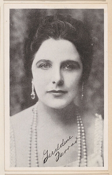 Geraldine Farrar from Kromo Gravure "Leading Moving Picture Stars" (W623), Kromo Gravure Photo Company, Detroit, Michigan, Commercial photolithograph 