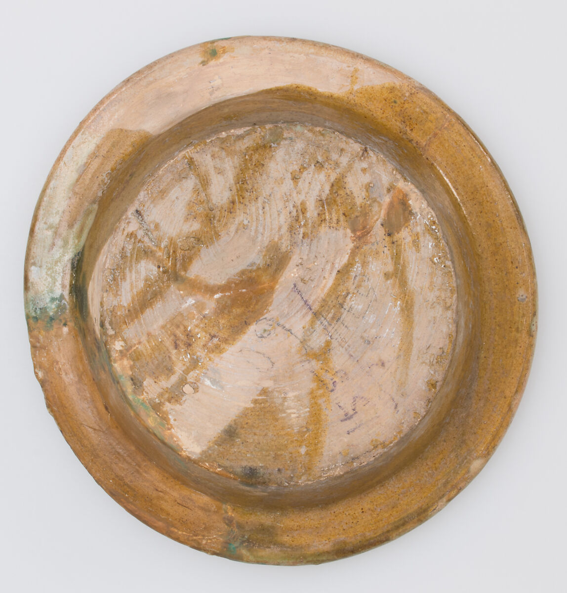 Bowl with Bird, Earthenware, tin-glazed, Central Italian