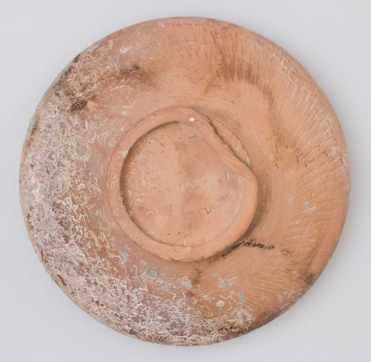 Bowl with incised decoration, Earthenware, tin-glazed and sgraffito, Byzantine