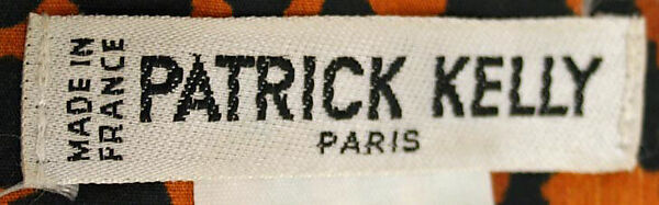 Dress, Patrick Kelly (American, Vicksburg, Mississippi 1954–1990 Paris), cotton, American