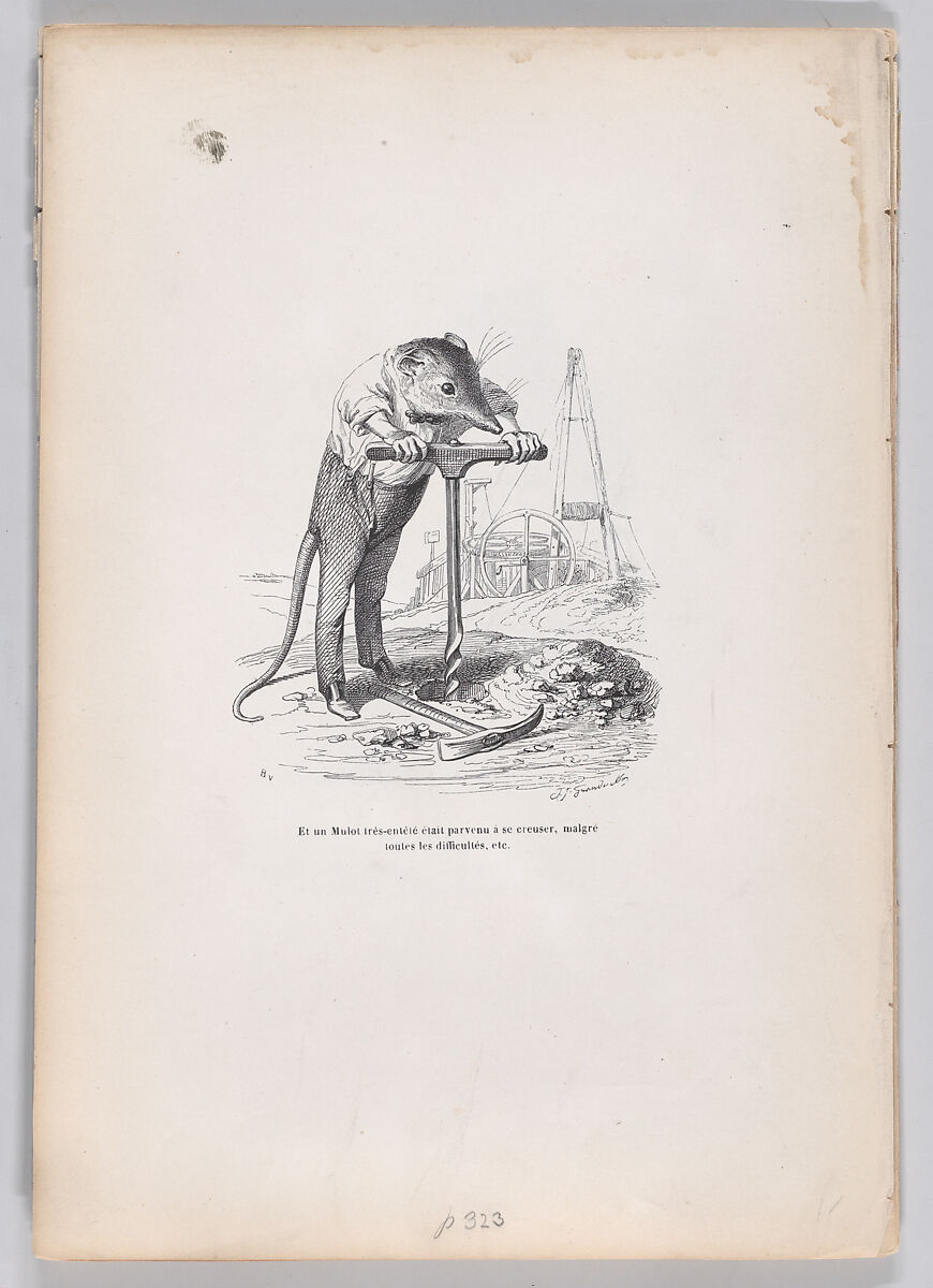 J. J. Grandville | And a very obstinate vole..., from 