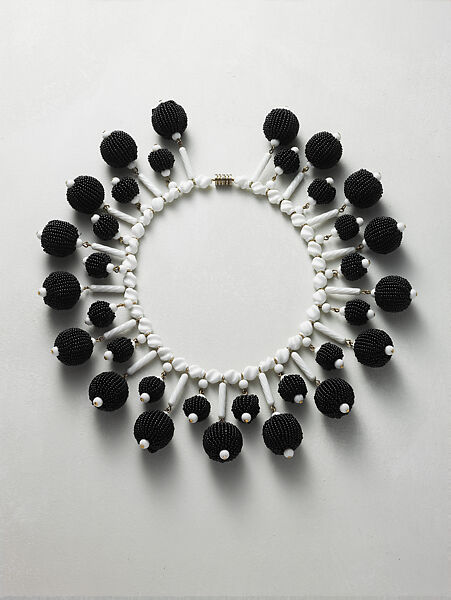 Necklace, Attributed to Wiener Werkstätte, plastic, metal, Austrian 