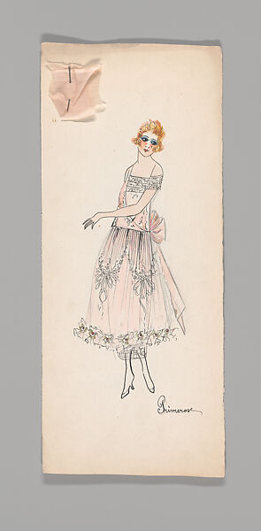 Sketches, Boué Soeurs (French, 1897–1957), Graphite, watercolor, paint, and pen and ink, French