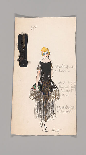 Sketches, Boué Soeurs (French, 1897–1957), Graphite, watercolor, paint, and pen and ink, French