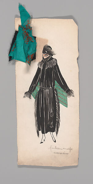 Sketches, Boué Soeurs (French, 1897–1957), Graphite, watercolor, paint, and pen and ink, French