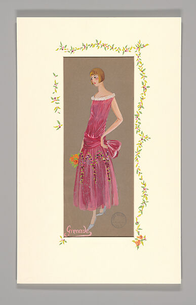 Sketches, Boué Soeurs (French, 1897–1957), Graphite, watercolor, paint, and pen and ink, French