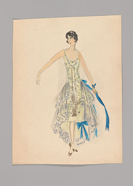 Sketches, Boué Soeurs (French, 1897–1957), Graphite, watercolor, paint, and pen and ink, French