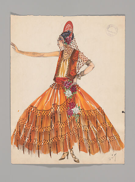 Sketches, Boué Soeurs (French, 1897–1957), Graphite, watercolor, paint, and pen and ink, French