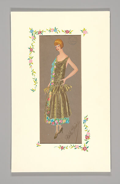 Sketches, Boué Soeurs (French, 1897–1957), Graphite, watercolor, paint, and pen and ink, French