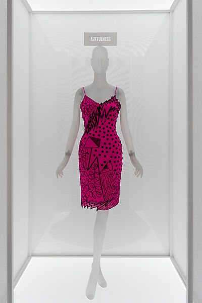 Evening dress, Fabrice (American, born Haiti, 1951–1998), Silk, plastic, American