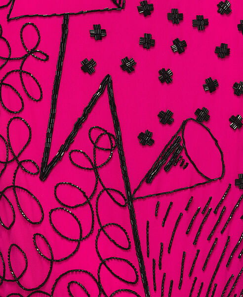 Evening dress, Fabrice (American, born Haiti, 1951–1998), Silk, plastic, American