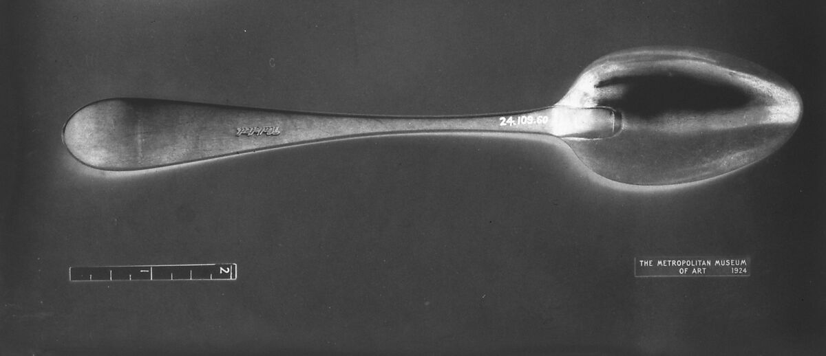 Table Spoon, Benjamin Halsted (1734–1817), Silver, American